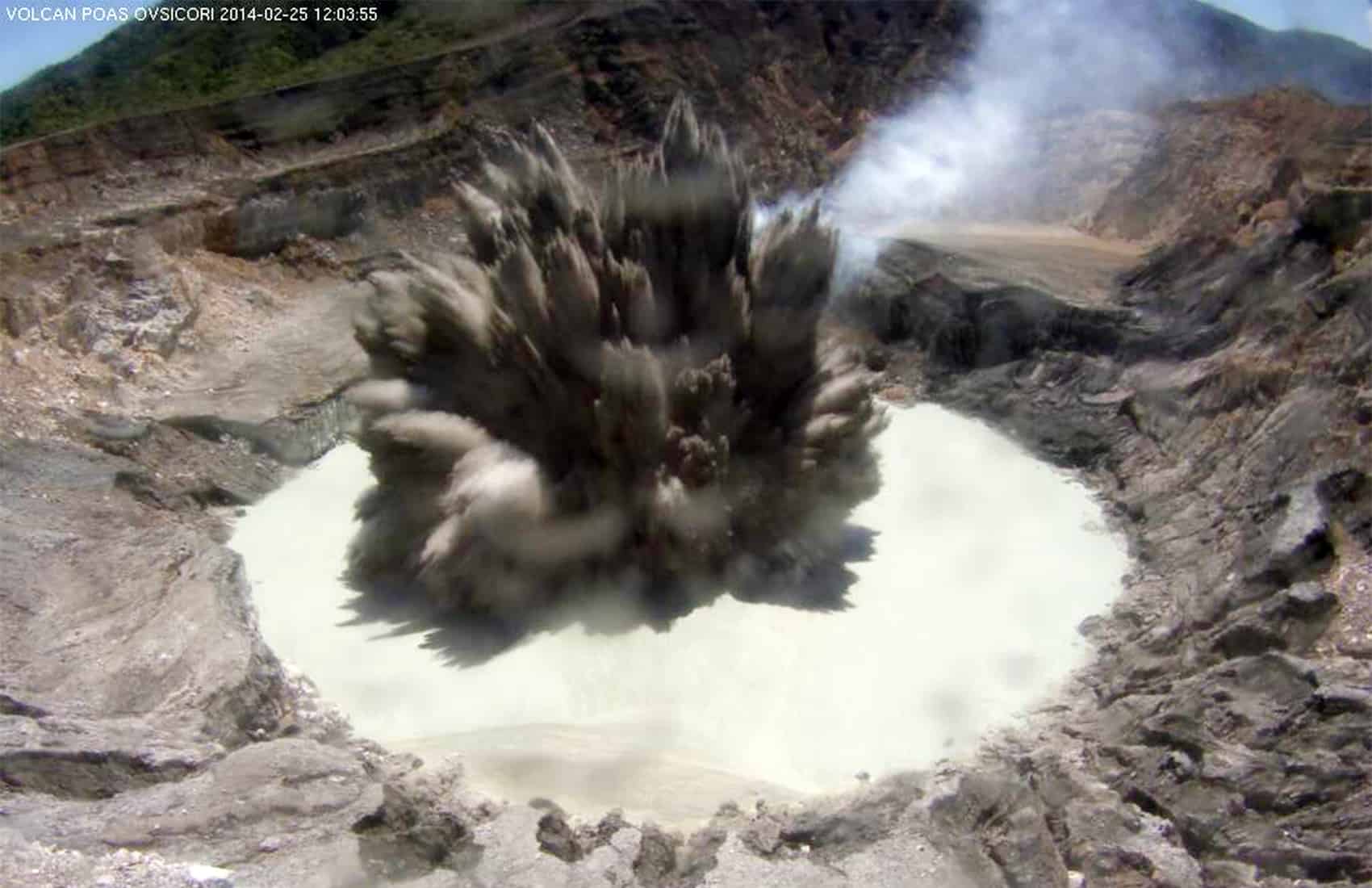 The Crater Of Poas Volcano Expelled Material 300 Meters Into Air At Noon On Tuesday Phenomenon Called A Phreatic Explosion Occurred Due To The Crater Of Poas Volcano Expelled Material 300 Meters Into Air At Noon On Tuesday Phenomenon Called A Phreatic Explosion Occurred Due To