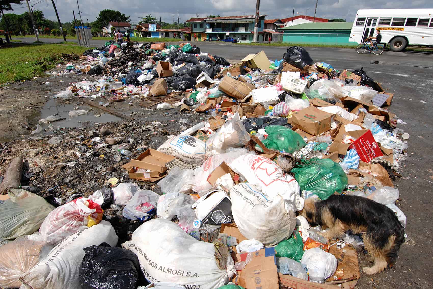facing closures of makeshift garbage dumps costa rican