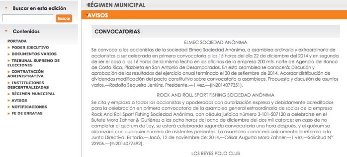 (Screengrab from La Gaceta)