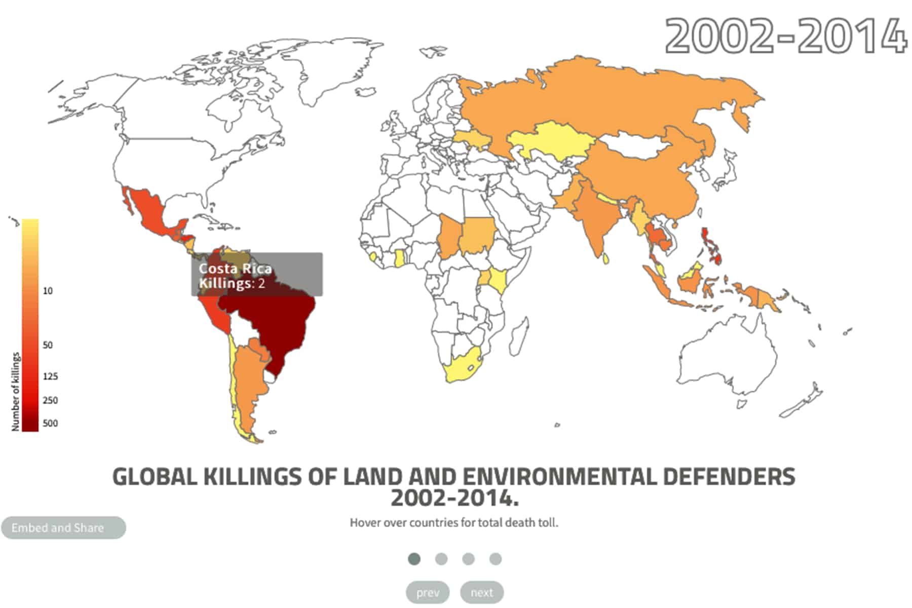 Costa Rica included in list of most dangerous countries for