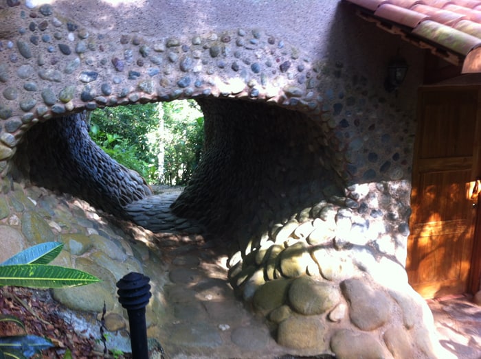 A tunnel at La Cusinga Lodge.