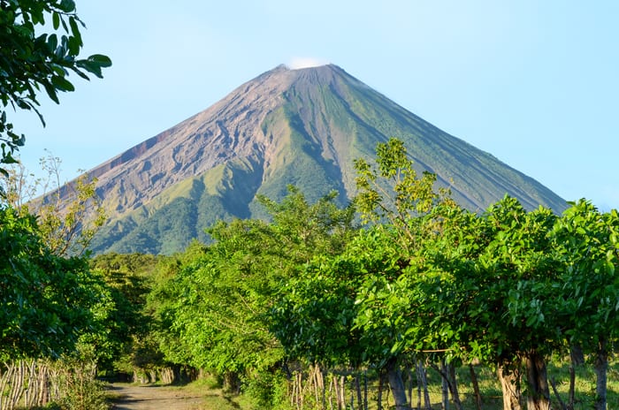 One of two volcanoes on Ometepe, the island in Lake Nicaragua.