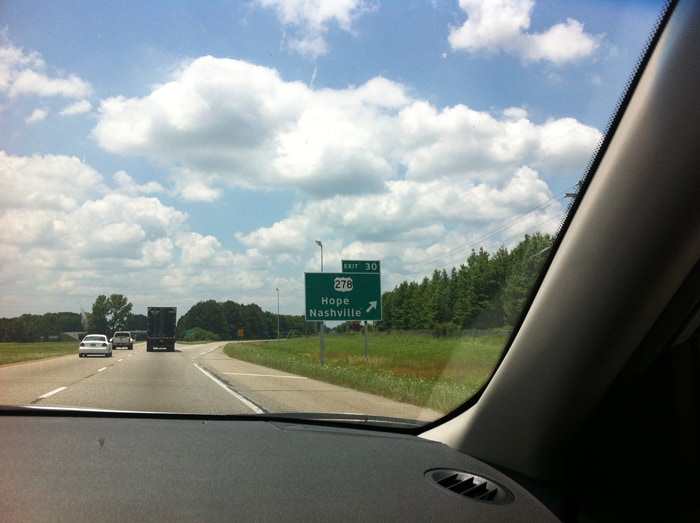 Hope, Arkansas, birthplace of President Clinton.