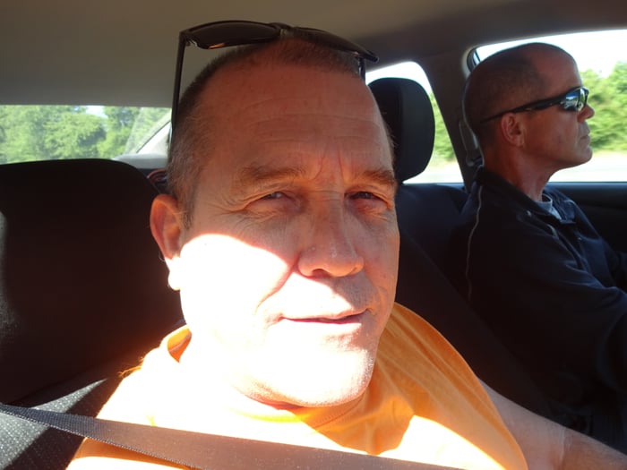 A brotherly selfie.