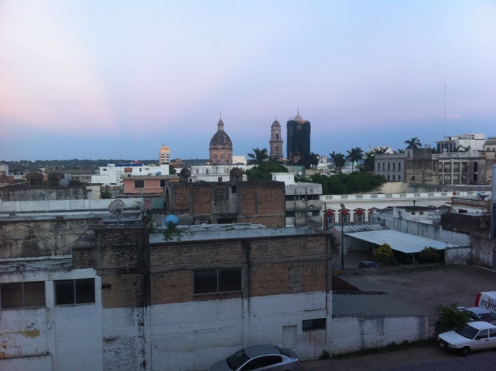View from our hotel room in Tampico.