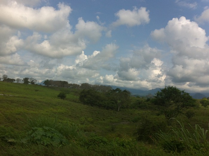 Heavy cloud but no rain.