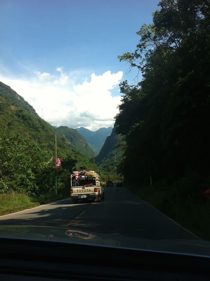 Into Guatemala.