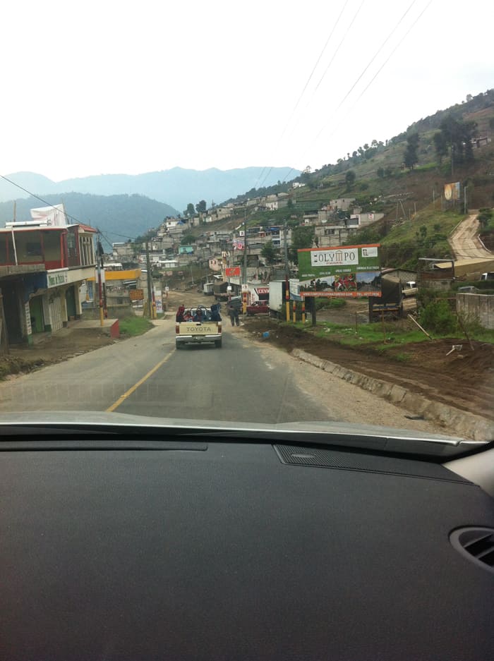 Leaving Quetzaltenango.