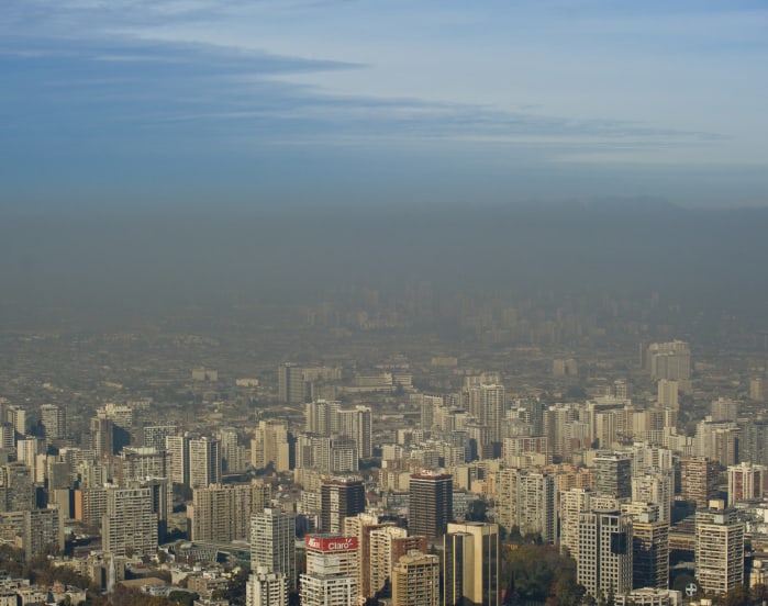 An overview of Santiago from June 5, 2015.