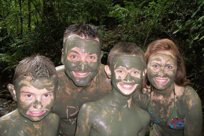 Discovery Horseback Tours provides many opportunities for family fun, including a visit to a jungle spa.