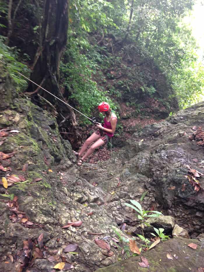 Katelynn Stratton on the Small Falls.