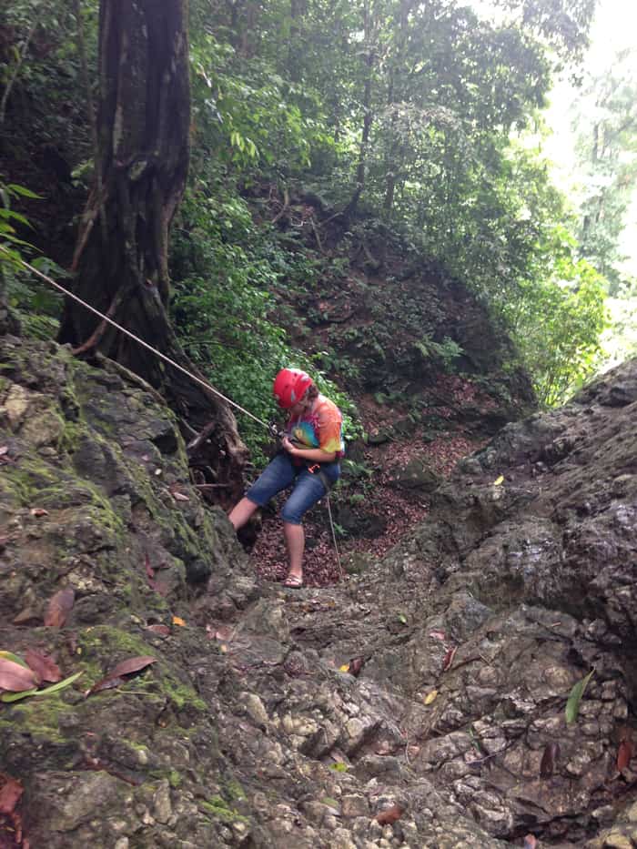 Shana Stratton on the Small Falls.