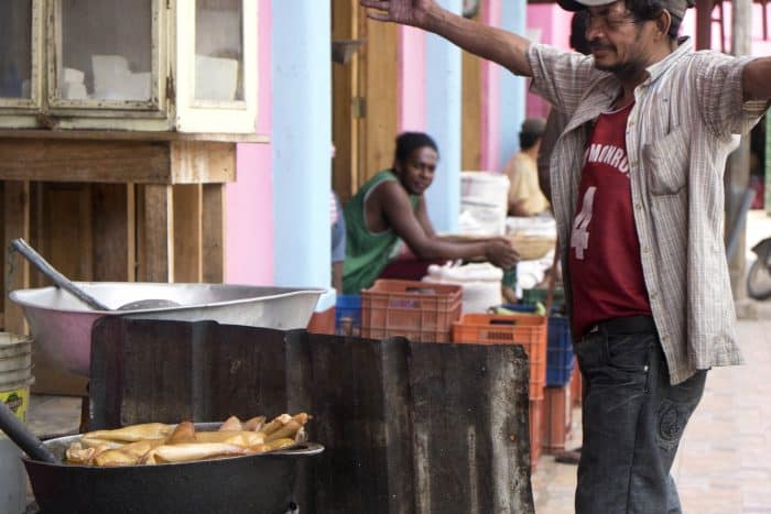 A drunk man in the streets of Bluefields, Nicaragua.