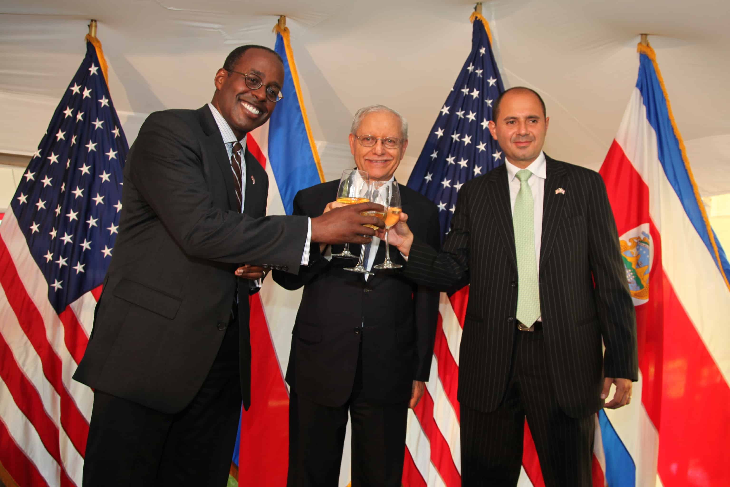 Costa Rican Foreign Minister Us Independence An Inspiration The From Left To Right U S Ambador Costa Rica Fitzgerald Haney