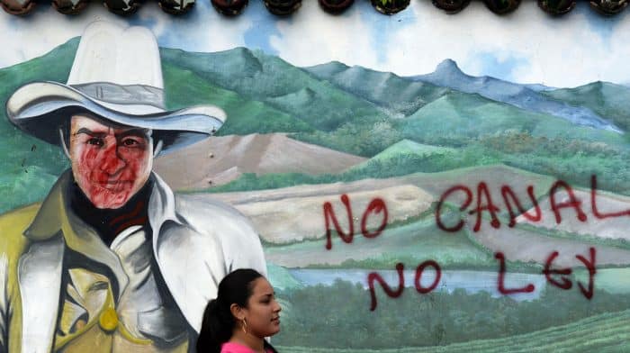 Graffitti: "No" to the Nicaragua Canal