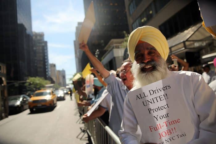 Uber protest