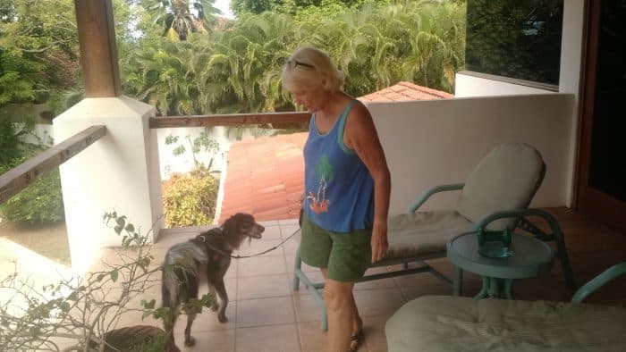Suzye Lawson and her dog Manchita