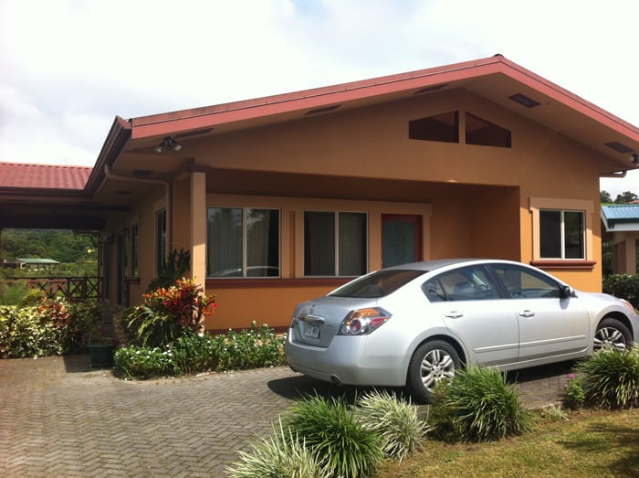 Our beautiful rental house on the shores of Lake Arenal.