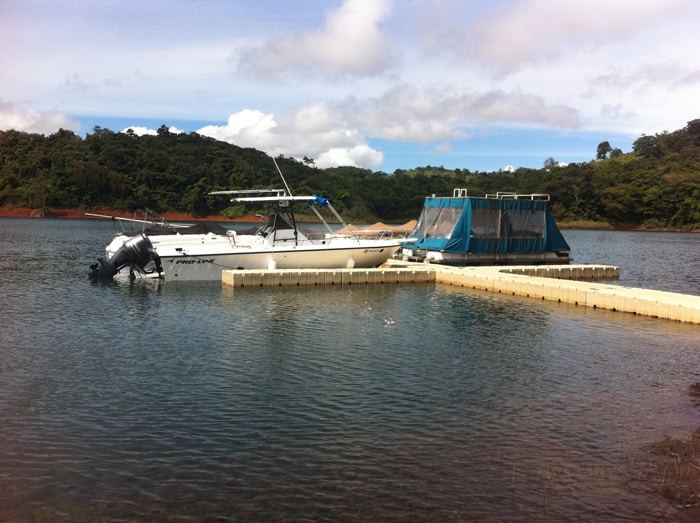 A dock at Lake Arenal.