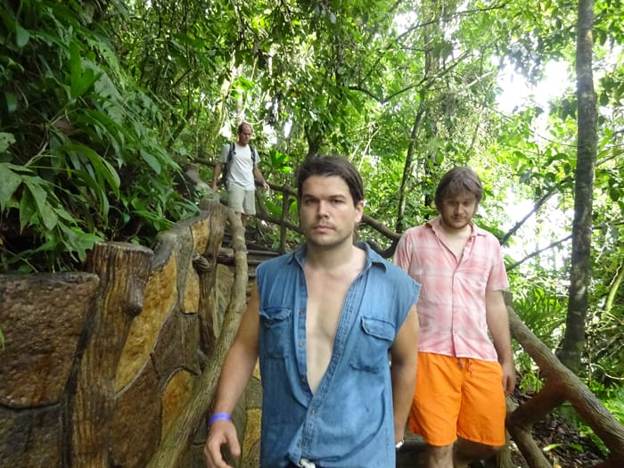 Orpheus, center, followed by Aladdin and Karl.