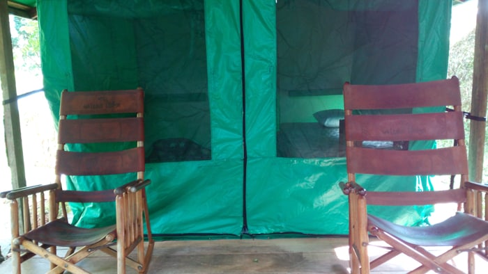 Tent platform.