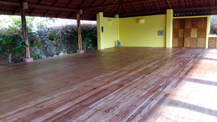Big yoga platform.