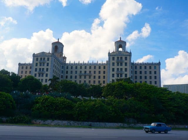 Façade of the Hotel Nacional de Cuba.