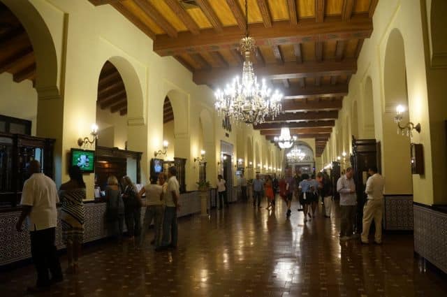 The lobby retains a classic, 1930s Cuban style.