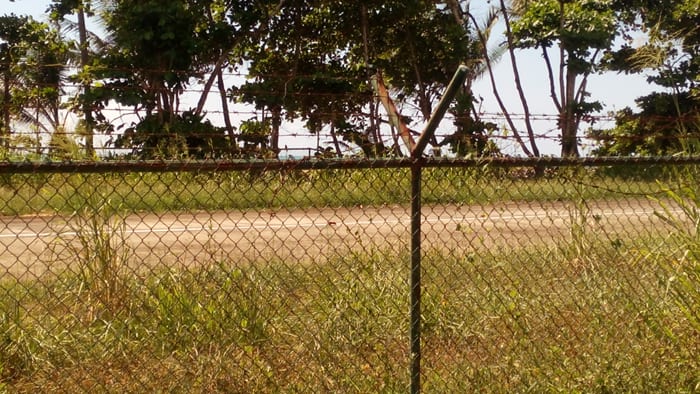 The airstrip at Carate.