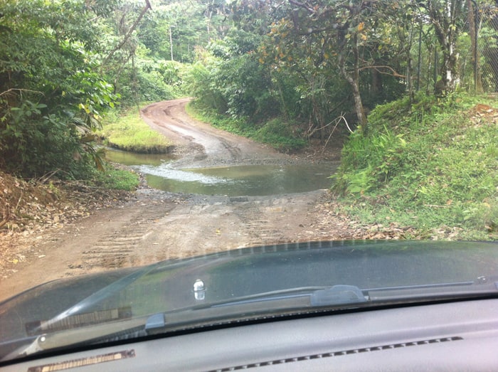 A stream crossing.