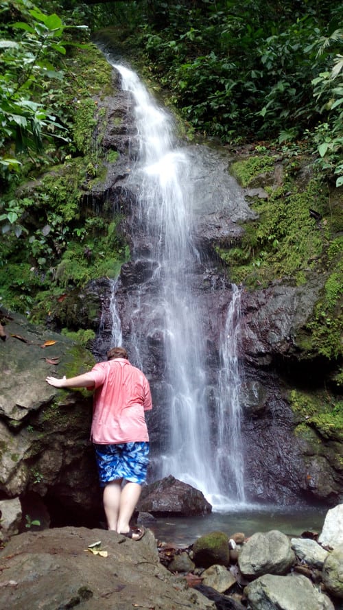 En route to big waterfall.