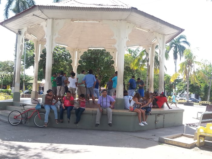 Gazebo at the Parque Central.