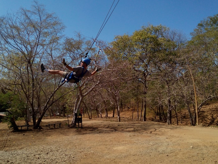 Tarzan swing.