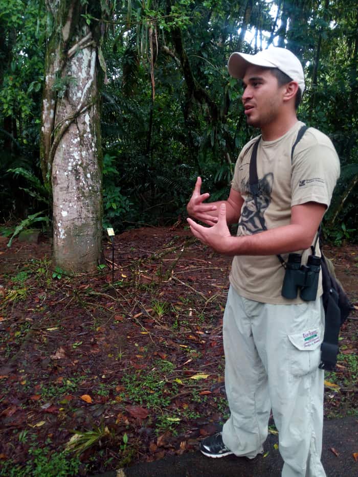 Reimer Palma, naturalist guide at La Selva.