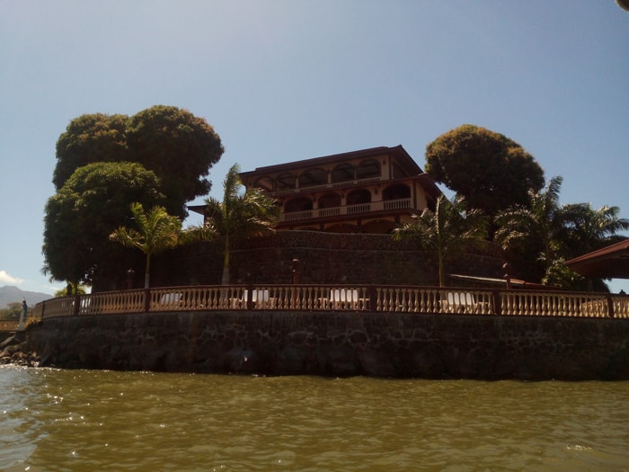 A big resort on a small island.