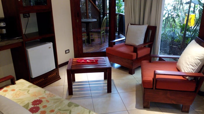 Living room at Bosque del Mar.