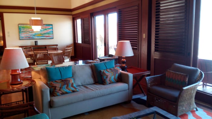 Living room at the Four Seasons.