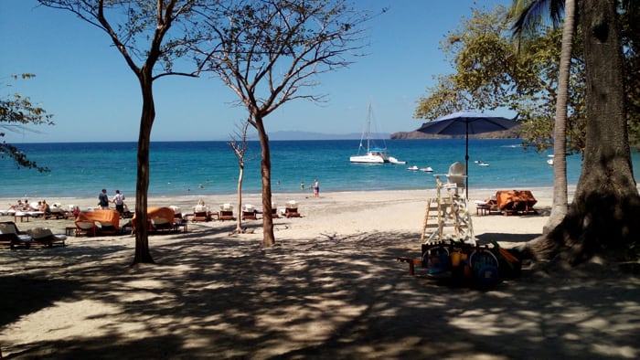 Beach at the Four Seasons.