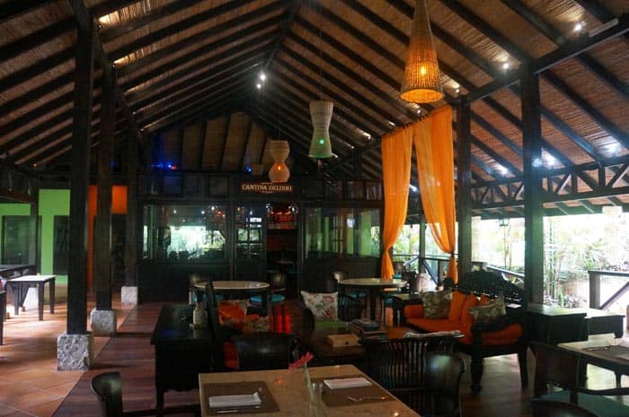 Wooden furnishings are imported from India and Indonesia.