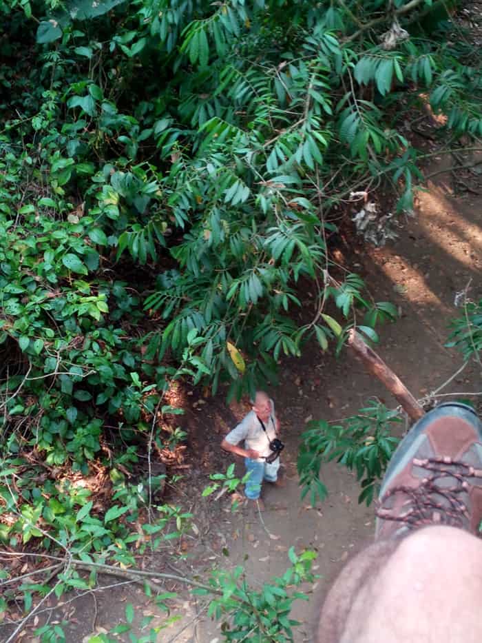 Jack Ewing, owner of Hacienda Barú Lodge, photographed from the EcoTram.
