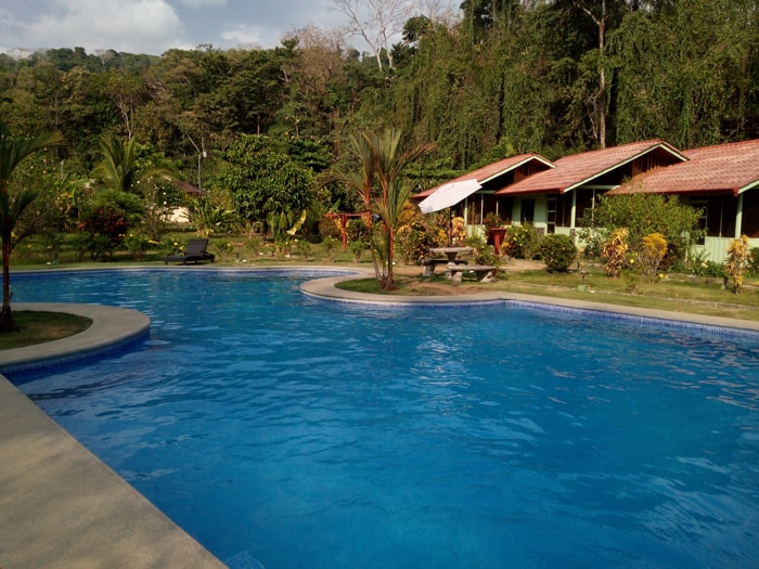 View from the pool at Hacienda Barú Lodge.