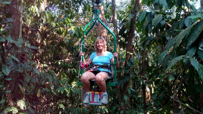 Sally Smith, 69, hanging out.