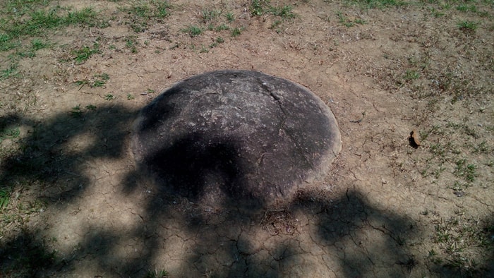 Sunken sphere.