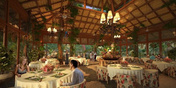 Got the ring? Artist's rendering of a future dinner inside the Jungle Restaurant.