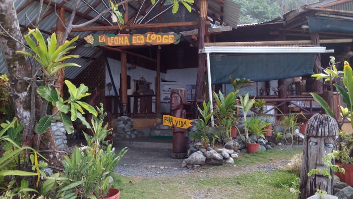 We made it! La Leona Eco Lodge.