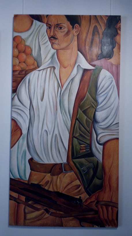 Detail of a mural called "Second Republic" by Lucio Ranucci Gagliardi, 1955.