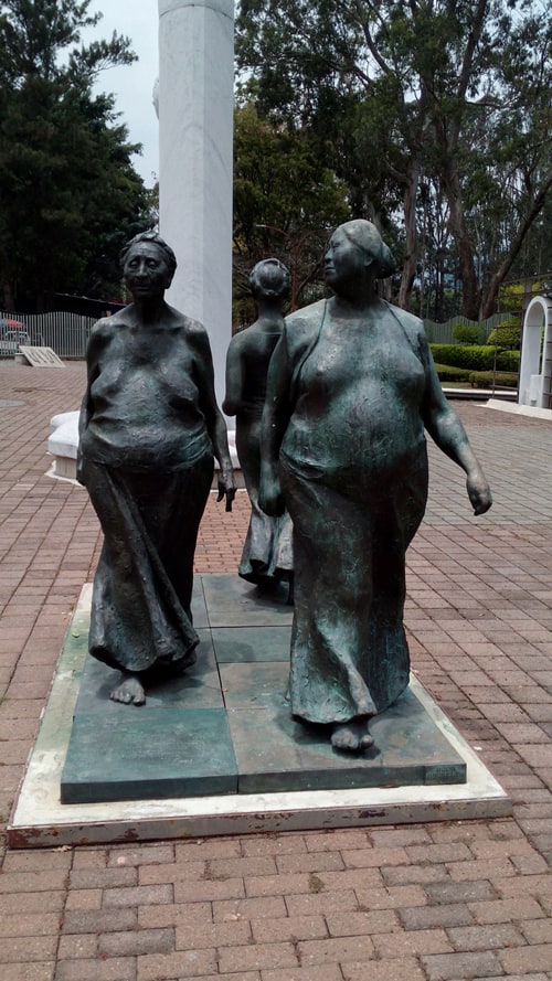 Sculpture by Francisco Zuñiga, 1981.
