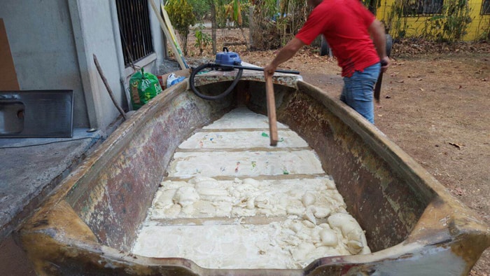 Listo! Boat is ready to float.
