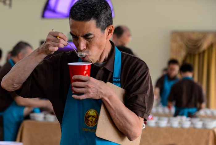Cup of Excellence coffee judge