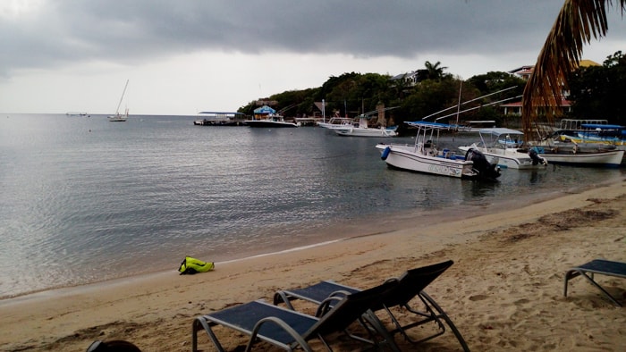 Beach at West End, Roatán.